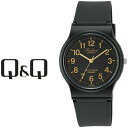【ネコポス送料無料】【レビューを書いて1年保証】シチズン CITIZEN Q&Q キューキュー Falcon ファルコン スタンダードモデル メンズ 腕時計 ブラック×ゴールド × ブラック VP46-853 その1