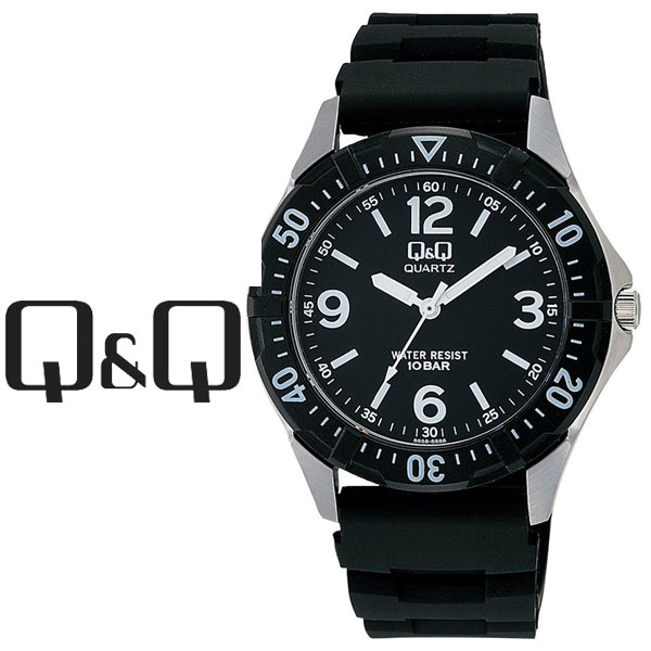 シチズン CITIZEN Q&Q キューキュー センティニ メンズ 腕時計 ブラック × ブラック W376-305