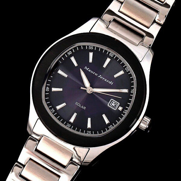 マウロジェラルディMAURO JERARDI MJ053-1 3針ソーラーモデル メンズ 腕時計