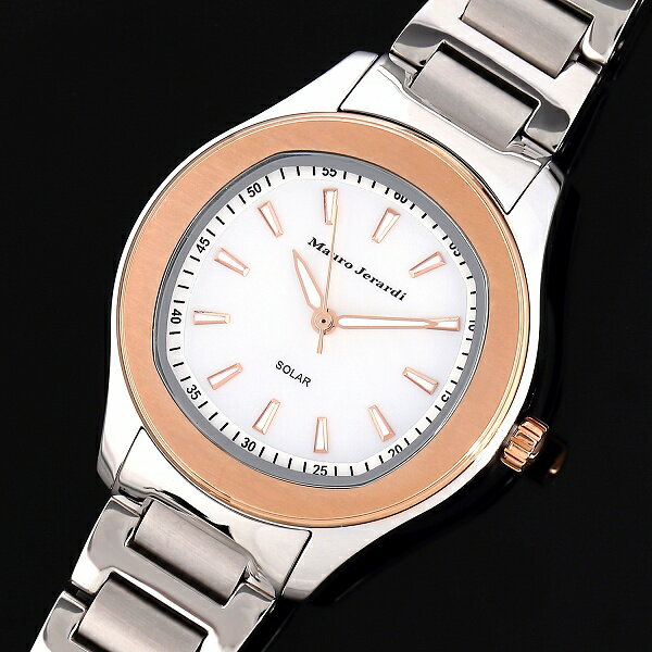 【11/20 20:00～11/27 01:59】3000円以上で使える10%OFFクーポンマウロジェラルディMAURO JERARDI MJ054-1 3針ソーラーモデル レディース 腕時計