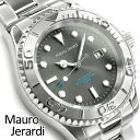 【最大2000円OFFクーポン 4/24 20:00～4/27 9:59】【Mauro Jerardi】マウロ ジェラルディ ソーラー メンズ 腕時計 グレーダイアル ステンレスベルト MJ061-3