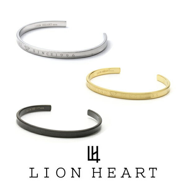 ライオンハート ブレスレット メンズ シルバー/ゴールド/ブラック シンプル LHMB