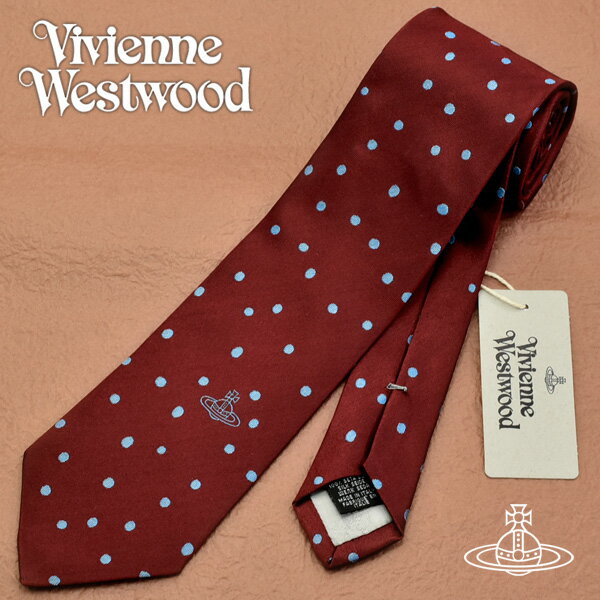 【送料無料】Vivienne Westwood ヴィヴィアンウエストウッド ネクタイ メンズ ドット柄 レッド VV20-11558-H201