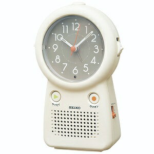 セイコー SEIKO 目覚まし時計 EF506C アイボリー（楽天・1MORE（ワンモア））