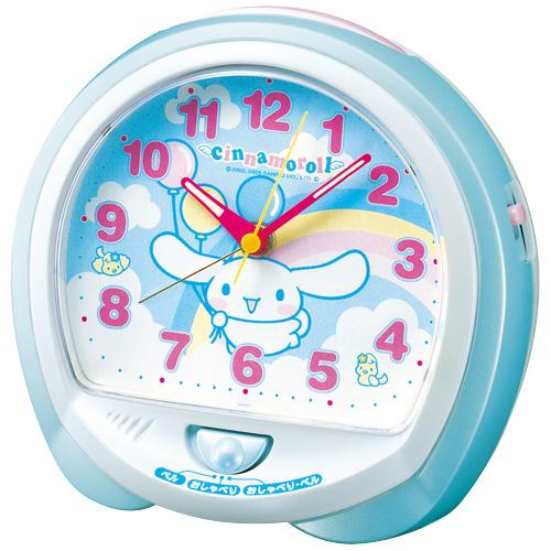 【SEIKO CLOCK】セイコー サンリオ シナモロール 目覚まし時計 CQ115L【ネコポス不可】のサムネイル