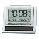 【最大2000円OFFクーポン 4/24 20:00～4/27 9:59】【SEIKO CLOCK】セイコー デジタル ハイブリッドソーラー 電波目覚まし時計 SQ751W【ネコポス不可】