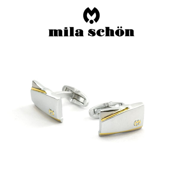 【10％OFFクーポン配布中 10/1限定】【mila schon】ミラショーン カフス 専用ボックス付き ロジウムメッキ MSC10324