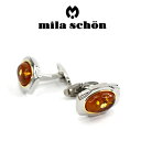 【最大2000円OFFクーポン 4/24 20:00～4/27 9:59】【mila schon】ミラショーン カフス 専用ボックス付き 琥珀 MSC20320