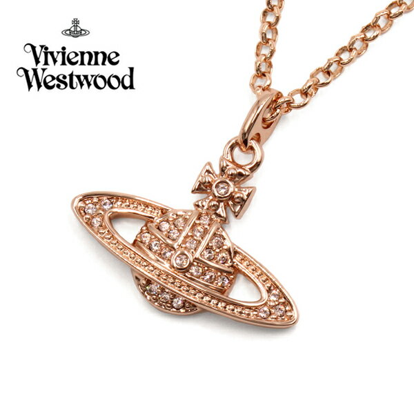 【10%OFFクーポン 5/18 0:00～5/21 9:59】ヴィヴィアン・ウエストウッド MINI BAS RELIEF ネックレス・ペンダント Vivienne Westwood オーブ ピンクゴールド レディース VV-63020086-G120