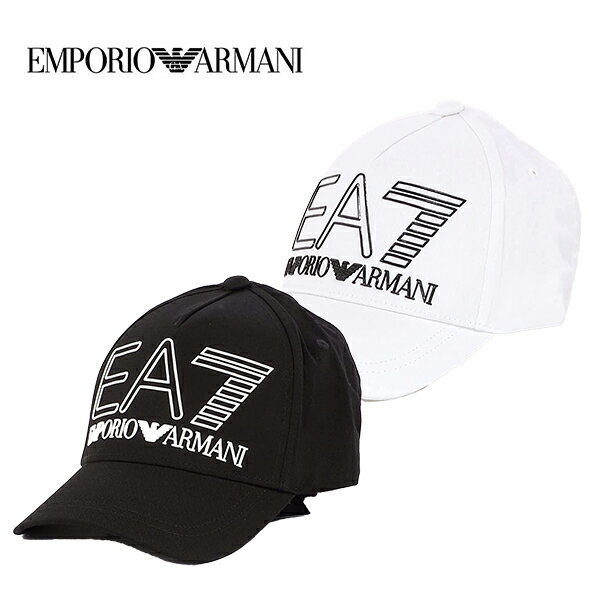 アルマーニ 【10%OFFクーポン 6/1 0:00～6/2 9:59】エンポリオアルマーニ EA7 キャップ 帽子 メンズ ホワイト Emporio Armani 正規品