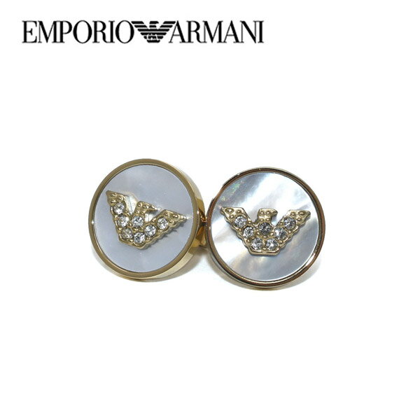 【最大2000円OFFクーポン 5/9 20:00～5/16 1:59】エンポリオアルマーニ ピアス EMPORIO ARMANI ロゴ ラインストーン ピンクゴールド レディース EGS2354710