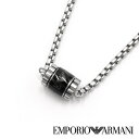 【10%OFFクーポン 5/1 0:00～5/7 9:59】エンポリオアルマーニ ネックレス・ペンダント EMPORIO ARMANI ガンメタル メンズ EGS2844040