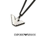 【10%OFFクーポン 5/1 0:00～5/7 9:59】エンポリオアルマーニ ネックレス・ペンダント EMPORIO ARMANI ロゴ ネイビー シルバー メンズ EGS2994040