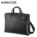 【最大2000円OFFクーポン 4/24 20:00～4/27 9:59】HAMILTON ハミルトン 角シボシリーズ 2way 3wayバッグ ブラック ビジネス 就活