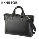 【最大2000円OFFクーポン 4/24 20:00～4/27 9:59】HAMILTON ハミルトン 角シボシリーズ 2way・3wayバッグ ブラック ビジネス 就活