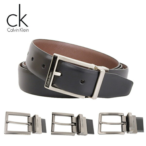 樂天商城 - 【4/24〜27 10%OFFクーポン配布中】カルバンクライン ベルト Calvin Klein リバーシブル ブラック ブラウン 11CK01002