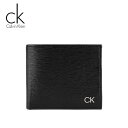 【10%OFFクーポン 5/1 0:00～5/7 9:59】カルバンクライン 財布 Calvin Klein 二つ折り 小銭入れ コンパクト ブラック 31CK130008