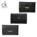 【最大2000円OFFクーポン 4/24 20:00～4/27 9:59】カルバンクライン キーホルダー・キーケース Calvin Klein 6連 コンパクト ブラック 31CK17000