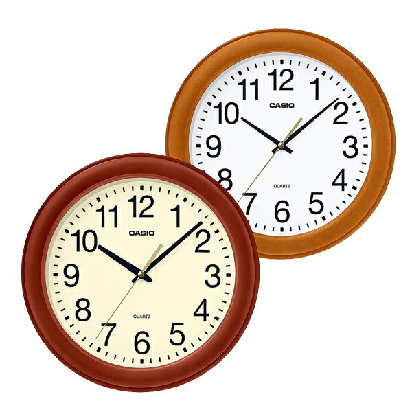 樂天商城 - カシオクロック 掛け時計 掛け時計 掛時計 木枠 シンプル スムーズ秒針 IQ-136