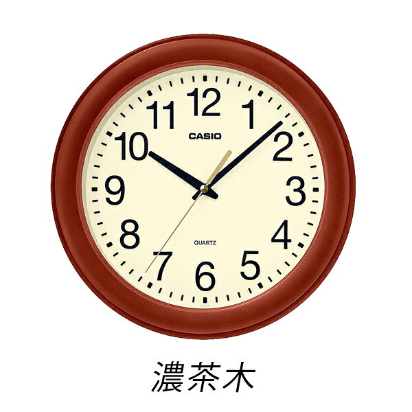 【10%OFFクーポン配布中 5/15〜5/21】カシオクロック 掛け時計 掛け時計 掛時計 木枠 シンプル スムーズ秒針 IQ-136 [2]