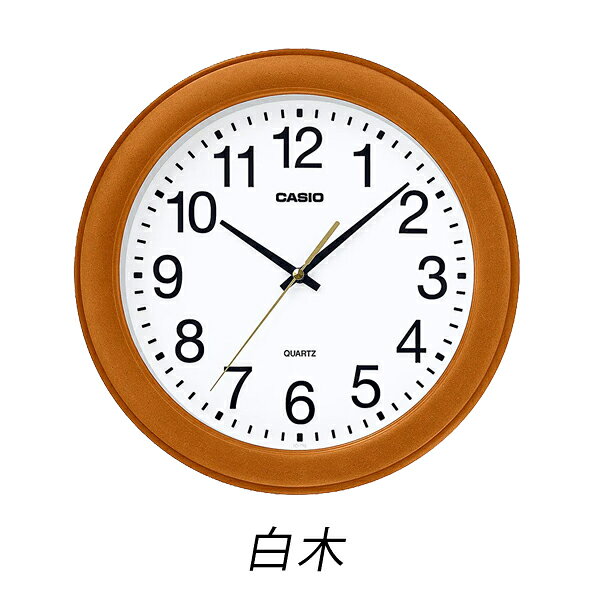 【10%OFFクーポン配布中 5/15〜5/21】カシオクロック 掛け時計 掛け時計 掛時計 木枠 シンプル スムーズ秒針 IQ-136 [3]