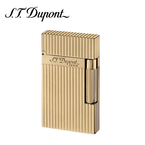 【10%OFFクーポン配布中 6/15 24時間限定 】 デュポン ライン2 ライター LIGNE2 S.T.DUPONT ガスライター 喫煙具 バーティカルライン イエローゴールド STD-16827