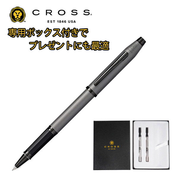 クロス センチュリー2 セレクチップローラーボール ガンメタグレー プレゼント ギフトBOX 替え芯セット 専用ボックス CROSS-GIFT-AT0085-115-1