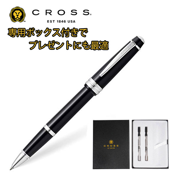 クロス ベイリーライト ローラーボール ブラックCT プレゼント ギフトBOX 替え芯セット 専用ボックス CROSS-GIFT-AT0745-1-1