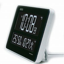 Brown - 【10％OFFクーポン配布中 5/9〜5/16】【SEIKO CLOCK】セイコークロック製セイコー SEIKO 電波交流式デジタル 目覚まし時計 DL208W ブラック