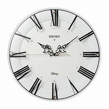 【10％OFFクーポン配布中 4/30〜5/7 】【SEIKO CLOCK】セイコークロック製セイコー SEIKO ディズニータイム 電波掛け時計 FS506W ホワイト