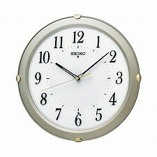 【SEIKO CLOCK】セイコークロック製セイコー SEIKO 見やすさを追求したシンプルな 電波 掛け時計 KX211S シルバー