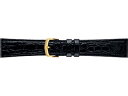 【SEIKO BAND】16mm セイコー 替えベルト 牛革ワニ型押（切身はっ水ステッチ付） 紳士用 黒色 DAB1【正規品】【返品不可】【ネコポス可】