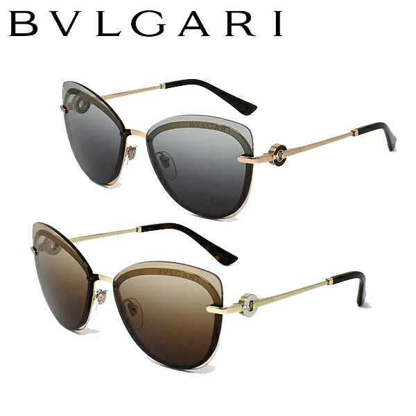 BVLGARI - 【10％OFFクーポン配布中 23日20時〜27日】ブルガリ サングラス ユニセックス ピンクゴールド×グレーグラデ ペイルゴールド×ブラウングラデ メンズ レディース BV6182B-20148G-60 BV6182B-278-13-60