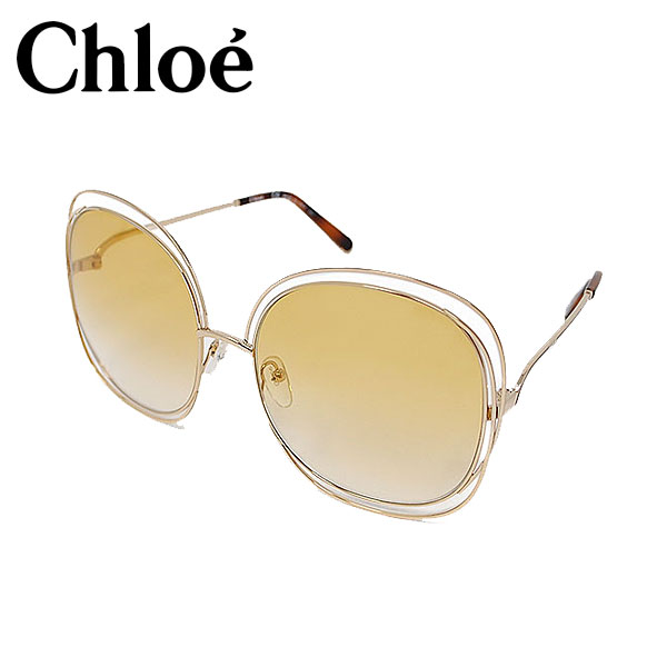 CHOLE - クロエ サングラス ユニセックス ゴールド×イエローグラデ メンズ レディース CE126S-802