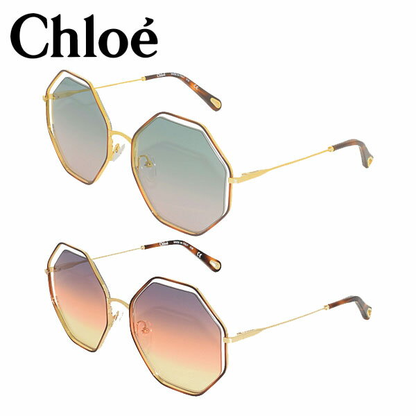 CHOLE - クロエ サングラス ユニセックス ゴールド×グリーンローズグラデ ゴールド×グレーオレンジイエロー メンズ レディース CE132S-240 CE132S-259