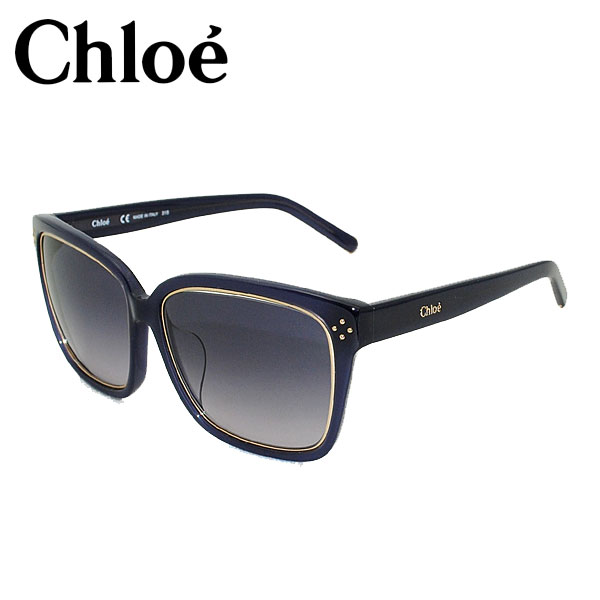 CHOLE - クロエ サングラス ユニセックス ブルー×ブルーグラデ アジアンフィット メンズ レディース CE700SA-424