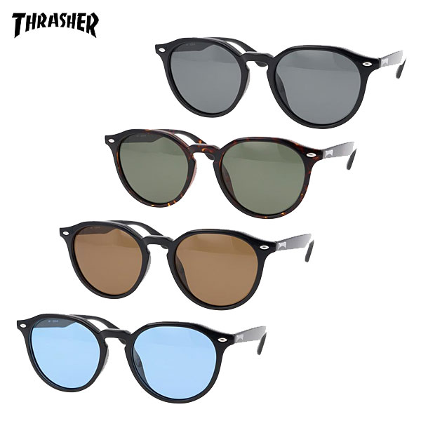 【ブランド名】スラッシャー【シリーズ名】【商品番号】THR-1047-BK-SMP THR-1047-DM-GNP THR-1047-BK-BRP THR-1047-BK-LBL【種類】偏光サングラス【カラー】ブラック×スモーク偏光：THR-1047-BK-SMPデミ×グリーン偏光：THR-1047-DM-GNPブラック×ブラウン偏光：THR-1047-BK-BRPブラック×ライトブルー偏光：THR-1047-BK-LBL【仕様】紫外線透過率：1％以下可視光線透過率：・BK-SMP：15％・DM-GNP：15％・BK-BRP：15％・BK-LBL：45％【サイズ】レンズ：約5.1cm×約4.6cmブリッジ：約20mmテンプル：約14.8cm横幅：約14.4cm【付属品】専用ソフトケース【備考欄】※入荷時期や仕様変更により付属する物やカラー・デザインが画像と異なる場合がございます。スラッシャー 偏光サングラス ユニセックス ブラック×スモーク偏光 デミ×グリーン偏光 ブラック×ブラウン偏光 ブラック×ライトブルー偏光 偏光レンズ メンズ レディース THR-1047-BK-SMP THR-1047-DM-GNP THR-1047-BK-BRP THR-1047-BK-LBLスラッシャーは、1981年にエドワード・リギンズによってアメリカ・サンフランシスコで創設された、スケートボード専門誌から生まれたスケートブランドです。最初はスケーター向け雑誌としてスタートしましたが、その後、ファッションブランドとしても人気を獲得し、世界中で愛されるブランドとなりました。ブランド名スラッシャー商品番号THR-1047-BK-SMP THR-1047-DM-GNP THR-1047-BK-BRP THR-1047-BK-LBL種類偏光サングラスカラーブラック×スモーク偏光：THR-1047-BK-SMPデミ×グリーン偏光：THR-1047-DM-GNPブラック×ブラウン偏光：THR-1047-BK-BRPブラック×ライトブルー偏光：THR-1047-BK-LBL仕様紫外線透過率：1％以下可視光線透過率：・BK-SMP：15％・DM-GNP：15％・BK-BRP：15％・BK-LBL：45％サイズ・重量レンズ：約5.1cm×約4.6cmブリッジ：約20mmテンプル：約14.8cm横幅：約14.4cm付属品専用ソフトケース備考欄※入荷時期や仕様変更により付属する物やカラー・デザインが画像と異なる場合がございます。