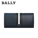 バリー 財布 メンズ 【10%OFFクーポン 4/18 0:00～4/21 9:59】バリー LETTERING TSP 財布 BALLY 長財布 ネイビーブルー BALLY-6218069