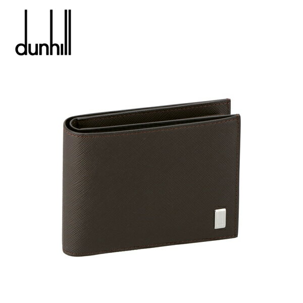 【10%OFFクーポン 5/18 0:00～5/21 9:59】ダンヒル Plain 財布 dunhill プレーン 二つ折り ダークブラウン 22R2P10PS201R