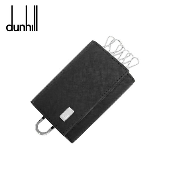 ダンヒル キーホルダー（レディース） ダンヒル プレーン キーホルダー・キーケース Dunhill PLAIN 6連 レザー ブラック メンズ 22R2P14PS001R