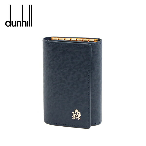 ダンヒル キーホルダー（レディース） 【10%OFFクーポン 6/1 0:00～6/2 9:59】ダンヒル Fulham キーホルダー・キーケース dunhill フルハム 6連 ネイビー バイカラー L2T750N