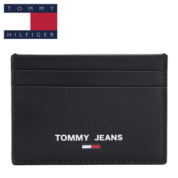 トミーヒルフィガー 名刺入れ（メンズ） トミーヒルフィガー カードケース 名刺入れ ブランド 本革 メンズ ブラック TOMMY HILFIGER 正規品 AM0AM10416 BDS BK