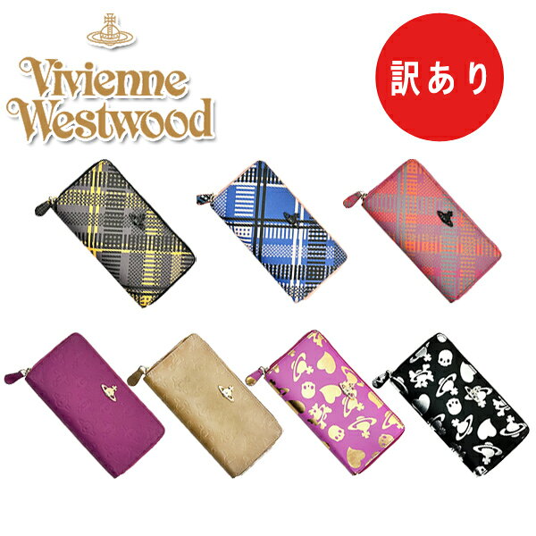 【訳あり】 ヴィヴィアン・ウエストウッド 財布 長財布 ラウンドファスナー マルチカラー チェック スカル 5140V126Vのサムネイル
