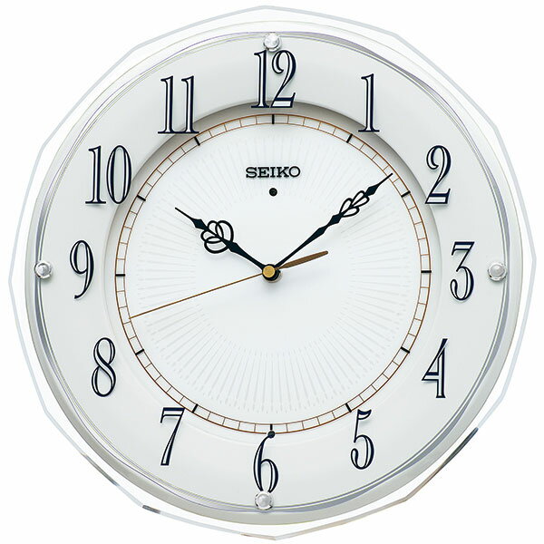 【10％OFFクーポン配布中 4/30〜5/7 】SEIKO セイコークロック ホワイト 掛時計 KX269W