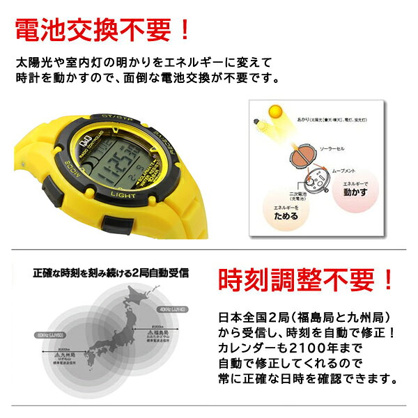 【10％OFFクーポン配布中 5/15〜5/21】シチズンQ&Q 電波ソーラー アナログ デジタ...