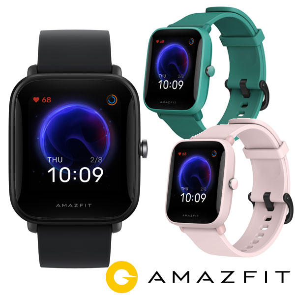 Xiaomi Amazfit Bip スマートウォッチ 【最大2000円OFFクーポン 4/24 20:00～4/27 9:59】AMAZFIT アマズフィット Bip U ブラック グリーン ピンク 健康管理 血中酸素濃度測定 睡眠 心拍モニタリング SP170025