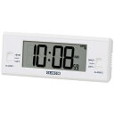 【10%OFFクーポン配布中 8/1~8/3】 SEIKO セイコークロック ホワイト デジタル時計 電波クロック 目覚まし時計 SQ321W