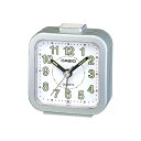 【10%OFFクーポン配布中 8/1~8/3】 CASIO CLOCK カシオ クロック 置き時計 目覚まし時計 コンパクト シルバーメタリック TQ-141-8JF 国内正規品