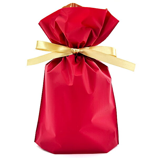 【10%OFFクーポン配布中 6/18〜6/21】 ラッピング袋 S ギフト シンプル 贈り物 WRAPPING 赤 RD