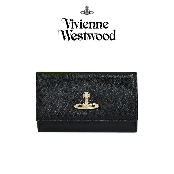 ヴィヴィアンウエストウッド キーケース（メンズ） 【10%OFFクーポン 5/18 0:00～5/21 9:59】Vivienne Westwood ヴィヴィアンウエストウッド VICTORIA ヴィクトリア キーホルダー・キーケース ブラック 51020001-BKGD